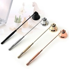 Stainless Steel Candle Extinguisher Bell Candle Snuffer with Long Handle