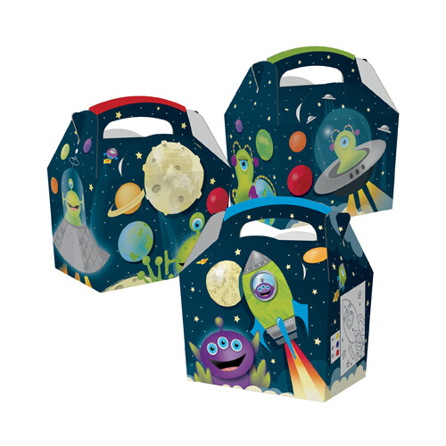 Alien party food boxes - alien,
