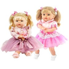 18" Baby Girl Doll with Hair &