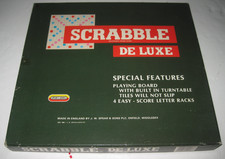 Spears Vintage (1983) Scrabble De Luxe Board Game Built-in Turntable