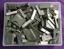 Adana Letterpress Printing 500g of 12pt Quads & Spaces in a business card box