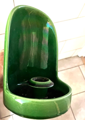 Studio pottery candle holder - pottery,