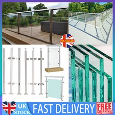 Clear Glass Balustrade Panels 10mm Toughened Glass for Decking Balcony Stairs UK
