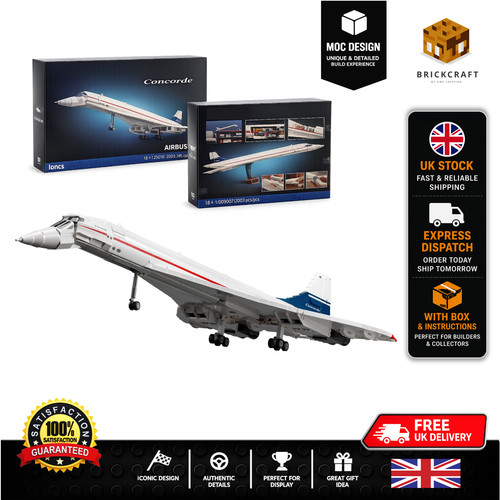 10318 brickcraft moc concorde - moc,