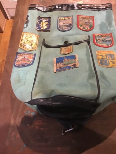 Vintage duffle bag with - vintage,
