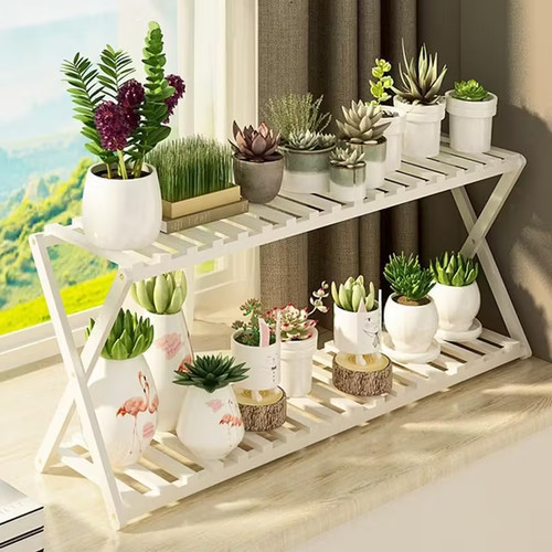 Tier wooden plant stand - 2,