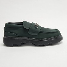 Burberry Creeper Clamp Loafers Green 8077386 EU45 UK11
