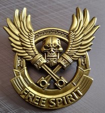 Free Spirit Skull Metal Pin