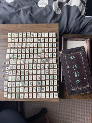 Vintage chinese mah jong set - jong,