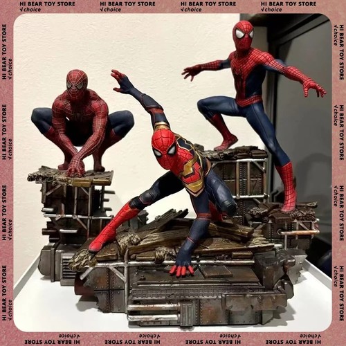 Spider man statue action - spider-man,