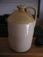 Vintage Glasgow Govancroft Scotland Stoneware 1/2 Gallon Flagon