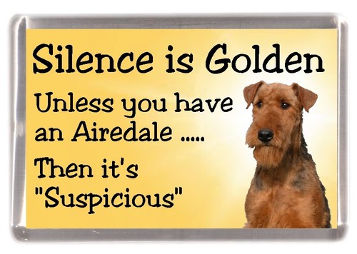 Airedale terrier dog fridge - terrier,