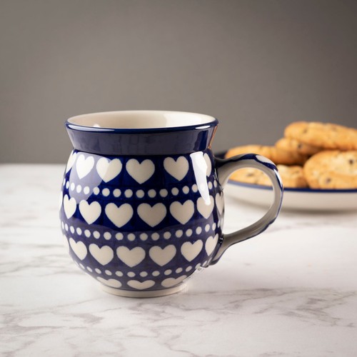 Polish pottery 330ml gents mug - 330ml,