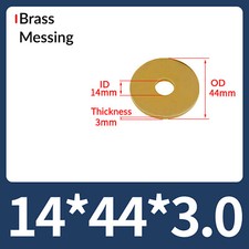 Brass Washers Flat Round Form