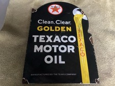 vintage texaco oil  Enamel Sign,lovely.