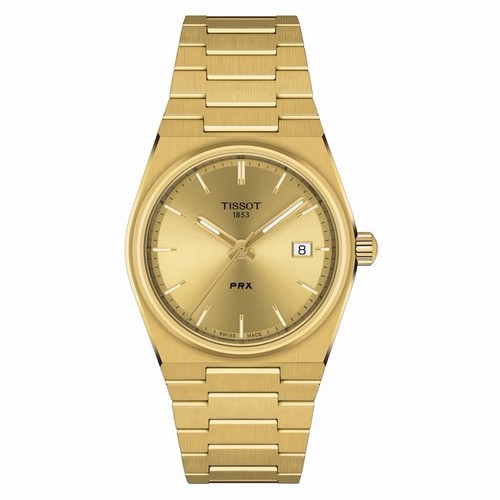 Tissot unisex 35mm gold prx - tissot,