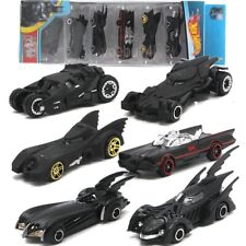 NEW Set of 6 Batman Batmobile Car Model Toy Vehicle Metal Kids Gift With Box