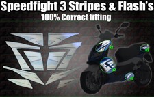 Speedfight 3 Stripes Sticker kit Correct Size 10 piece set 50 110 SF3  graphics