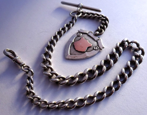 Antique solid silver pocket