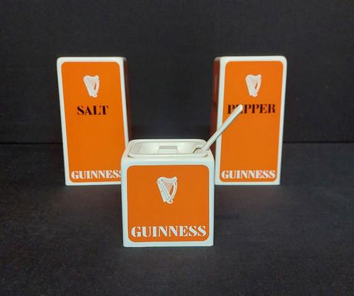 Rare vintage guiness cruet set - vintage,
