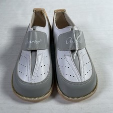 Vintage Children’s Shoes Size 6 White Grey By Chariot Made In Hong Kong - Unused