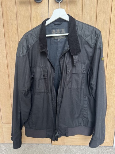 Men black wax bomber - black,