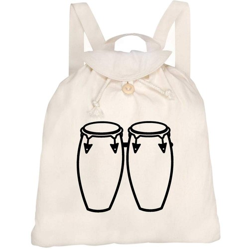 Conga drums canvas rucksack - drums',