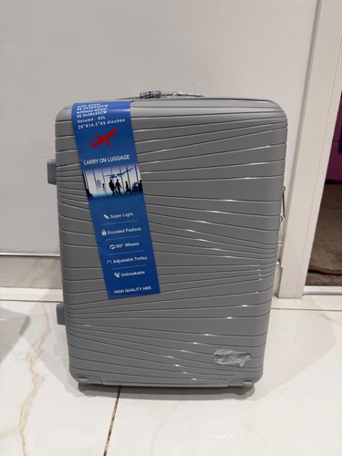 Grey small hardshell suitcase - small,