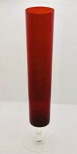 Vase - Vintage Ruby Red Tall