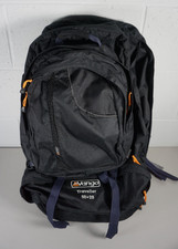 VANGO Traveller 50+20 Black 2 in 1 70L Walking Hiking Rucksack Backpack