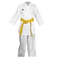 adidas Adult WKF Approved K150 Kumite Karate Suit White Uniform Student Gi