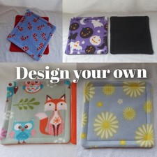 CUSTOM ORDER! Guinea pig / Small animal zorb pattern fleece pee pad 9"/22.5cm.