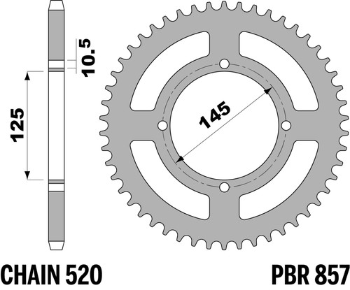 Steel crown c45 teeth - steel, 45
