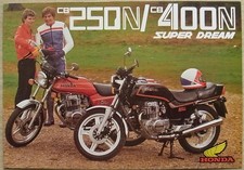 HONDA CB250N & CB400N Super Dream Motorcycles Sales Brochure 1979