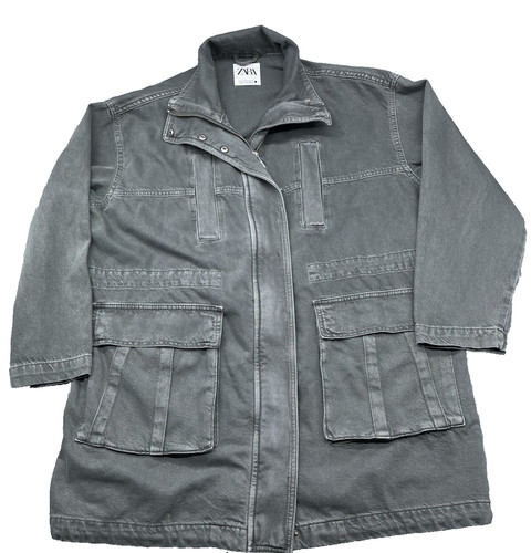 Zara oversized denim parka - zara,