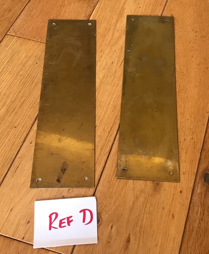 Vintage brass finger plate - brass,