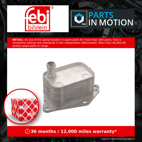 Oil cooler 108011 febi - oil,