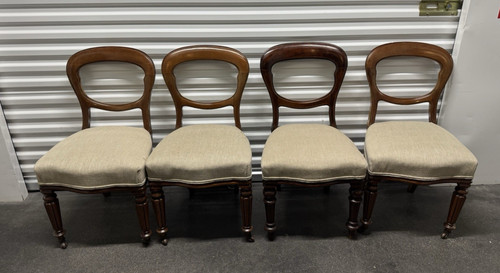 Victorian mahogany set four - of,