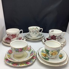 VINTAGE CHINA TEA TRIOS  -