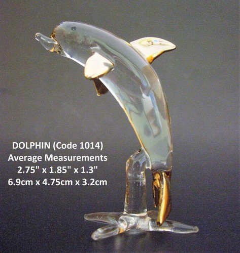 Studio art glass dolphin - art,