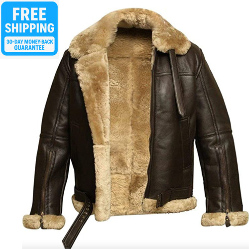 Mens raf real leather - b3,
