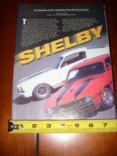 CARROLL SHELBY COBRA GT350 GT500 LEGENDARY CARS - ORIGINAL 2002 ARTICLE