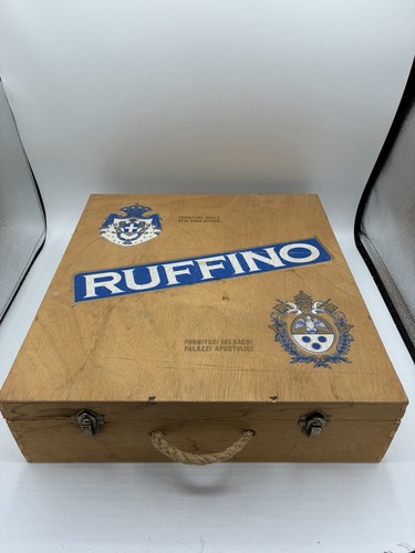 Vintage ruffino wine crate - wine,