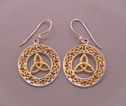 Trinity knot pierced dangly - trinity,