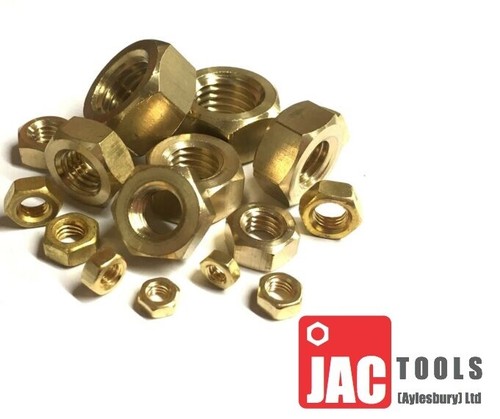 Brass nuts full hexagon for - brass,