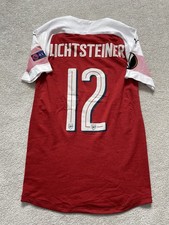Arsenal Match Worn Shirt Lichtenseiner Vs Sporting - Europa League