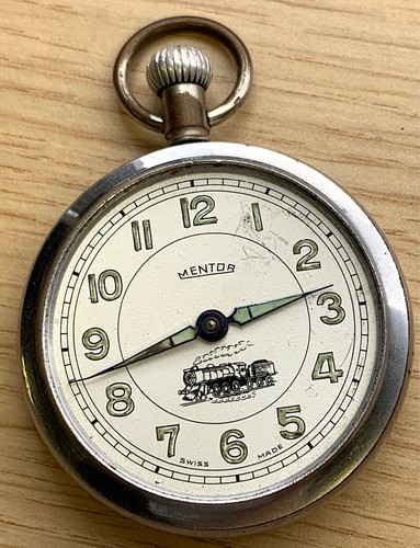 Mentor pocket watch - watch, train