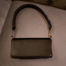 Zara Black Faux Leather Top