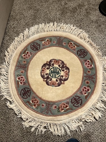 Vintage chinese wool tan - vintage,