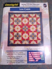 NEW omnigrid quilting templates LOG CABIN Jorgenson patterns rotary cutting
